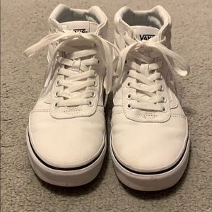 high top white vans